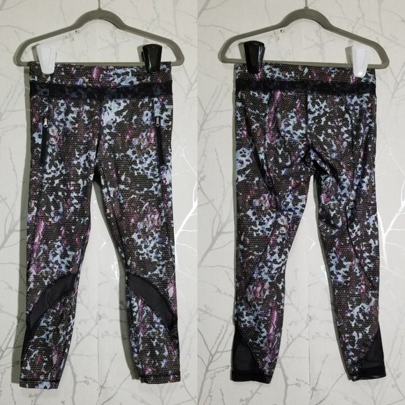 Lululemon Floral Sport Tranquil Luxtreme Mid Rise Inspire 7/8 Tights - Picture 2 of 7